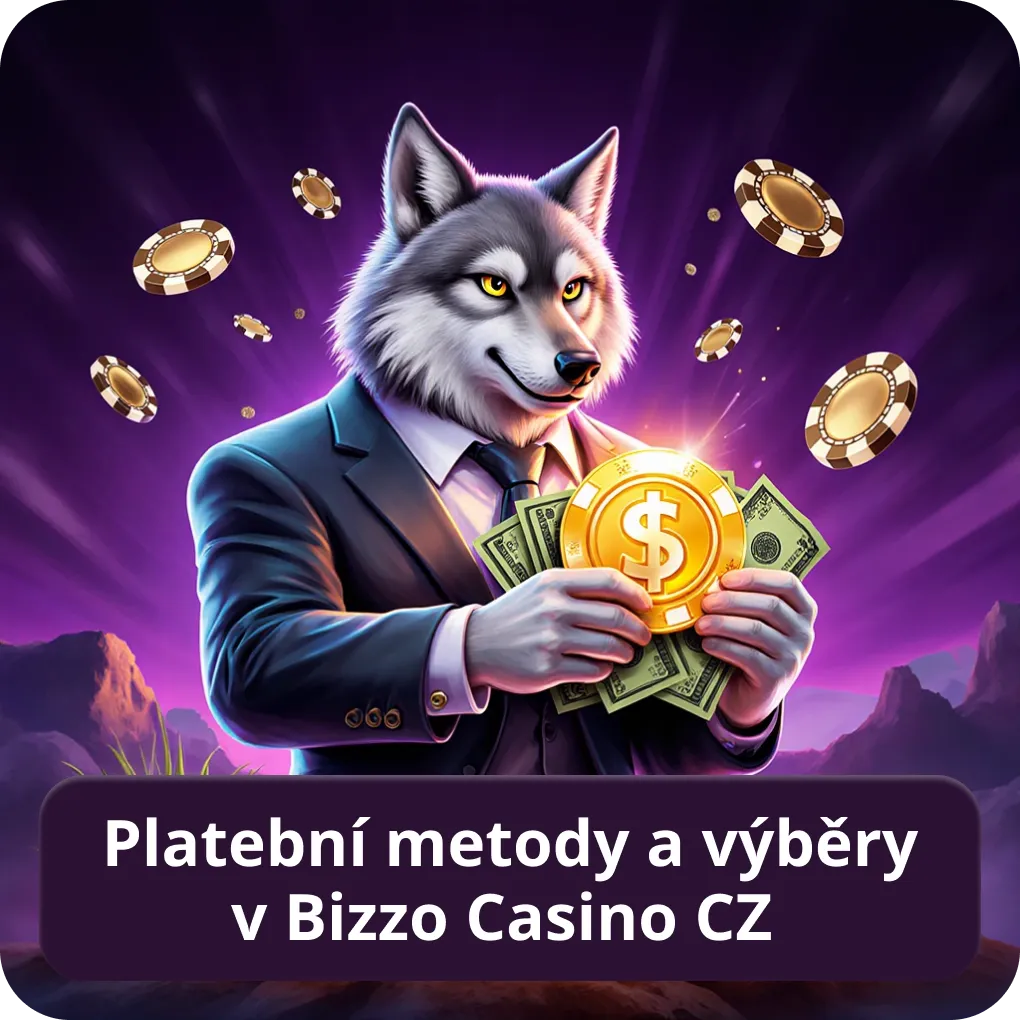 Platební metody a výběry v Bizzo Casino CZ