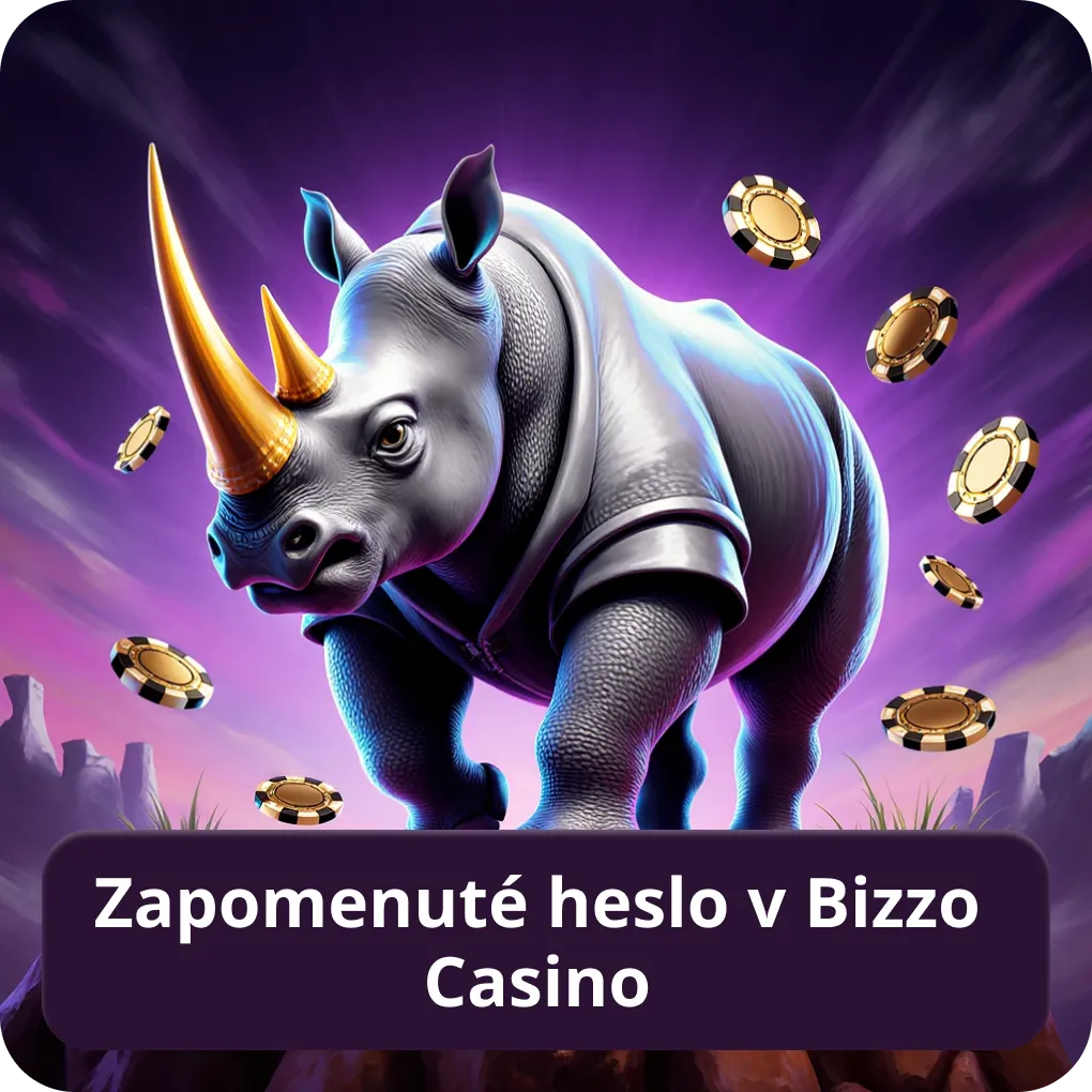 Zapomenuté heslo v Bizzo Casino